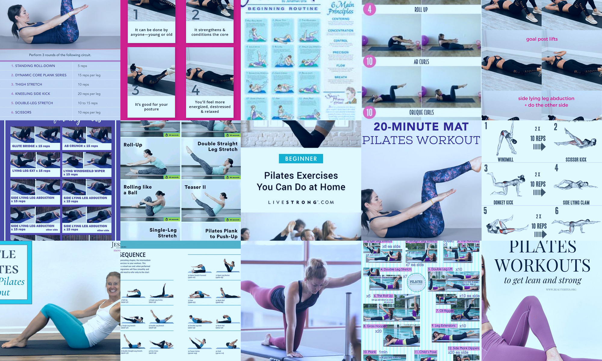 pilates exercise routines